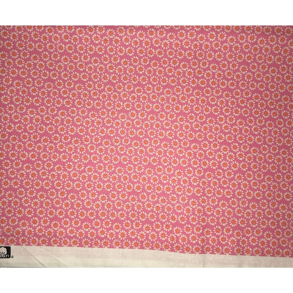 Pink Floral Print Keepsake Calico Quilt Cotton Fabric - 5/8 Yard