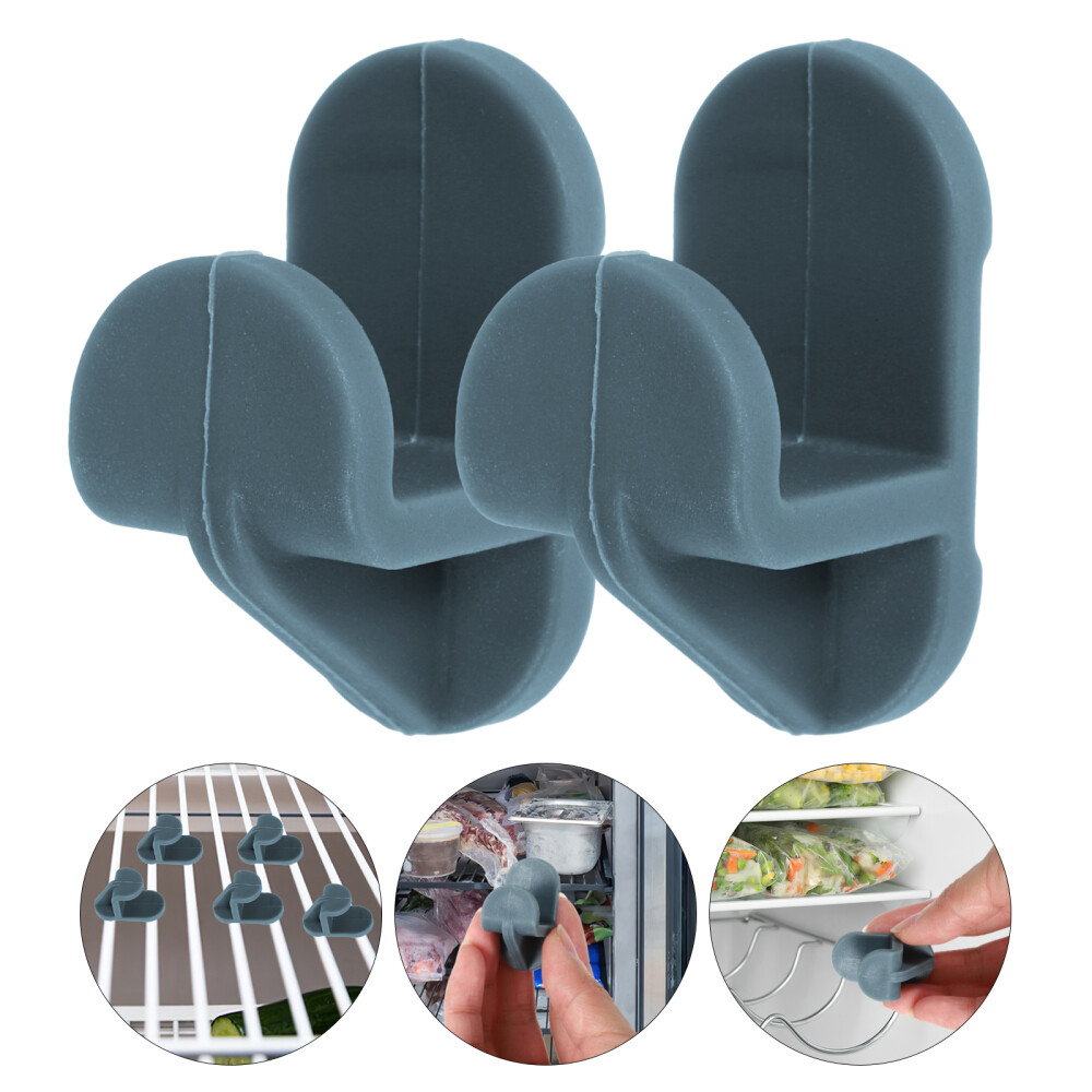 10pcs Freezer Shelf Hooks Refrigerator Cooler Rack Clip Hooks Plastic Freezer