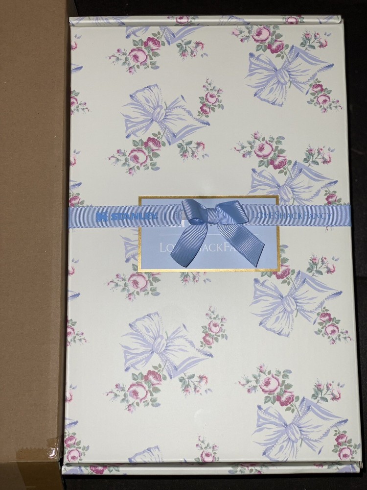 Stanley x Love Shack Fancy 40oz Quencher Cup in Rosa Beaux Blue