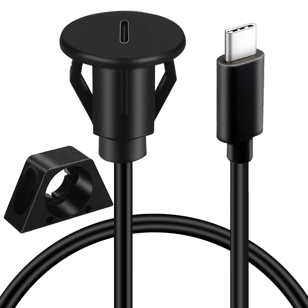 1M USB 3.0 Car Dashboard Flush Mount Extension Cable Male to Female