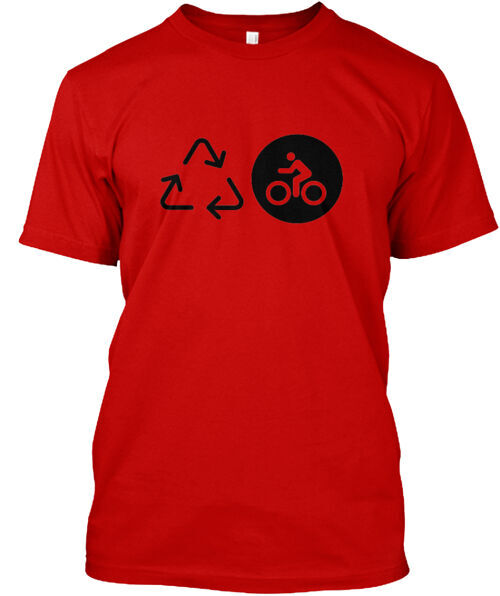 Support The Recycle Ride T-Shirt Made in the USA Size S to 5XL
