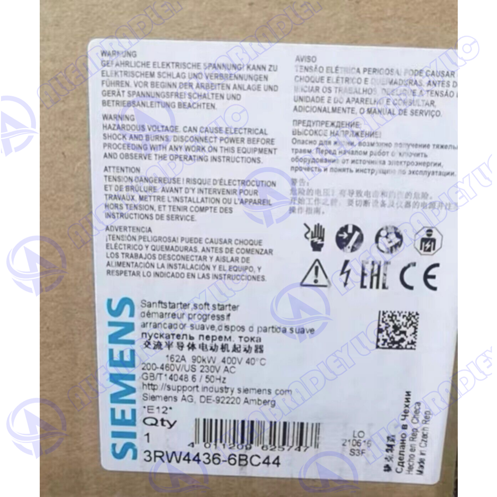 3RW4436-6BC44 SIEMENS Soft Starter Expedited Shipping  Spot Goods GQZ1