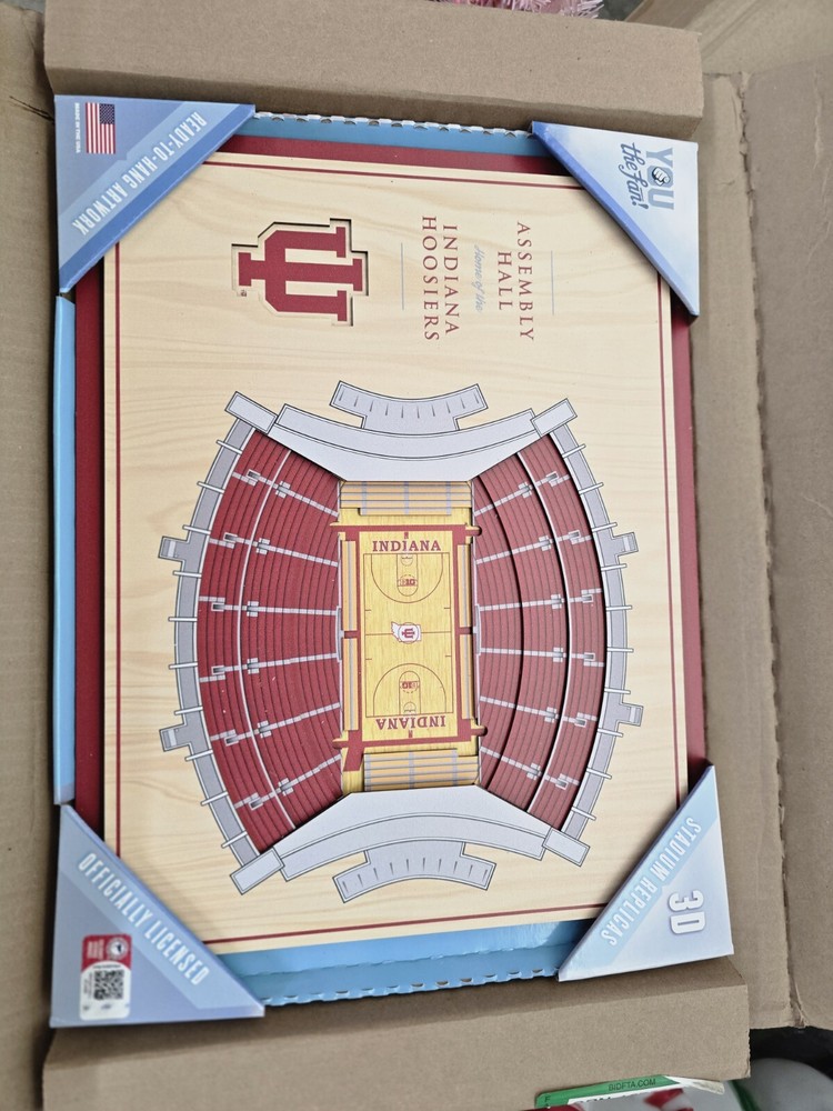 Indiana Hoosier 3D Stadium Wall Art