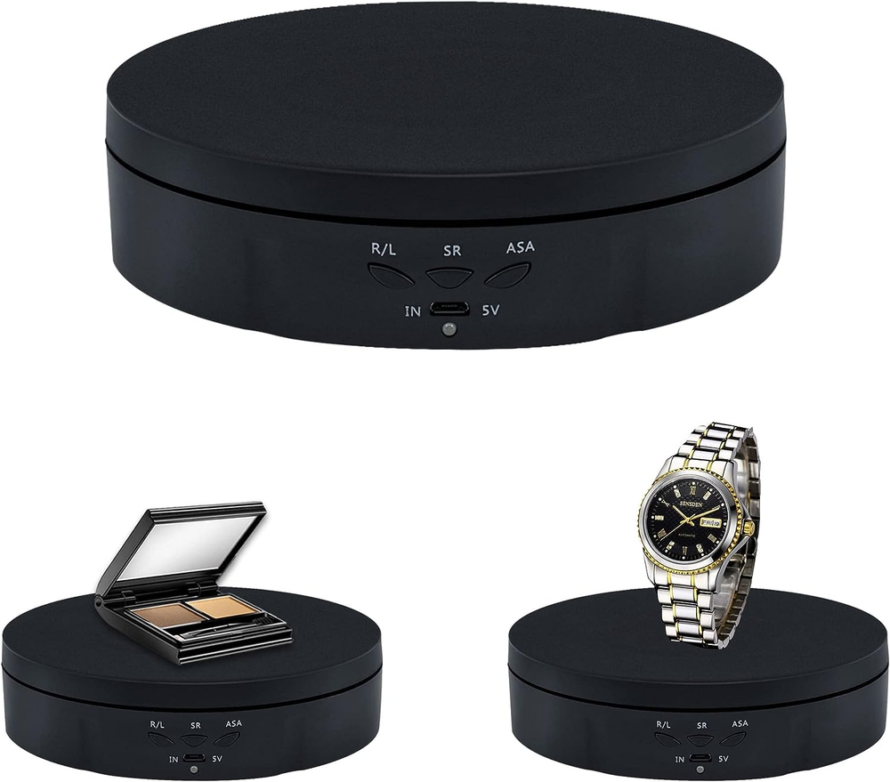 Motorized Rotating Display Stand,5.7Inch 360 Degree Electric Rotating Turntable