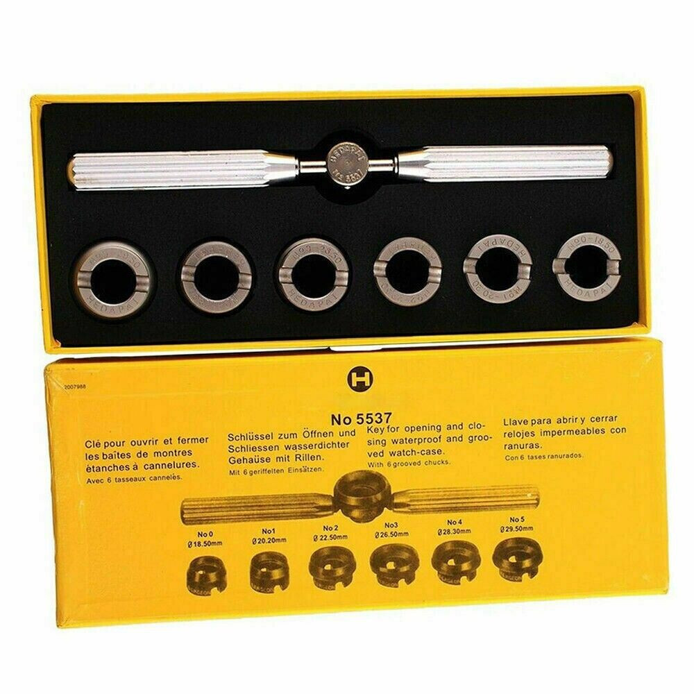 Pro Back Case Opener Cover Remover for Rolex & Tudor Watch Repair Tool Kit