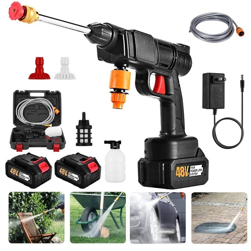 Cordless High Pressure Electric Car Washer Portable Water Spray Gun