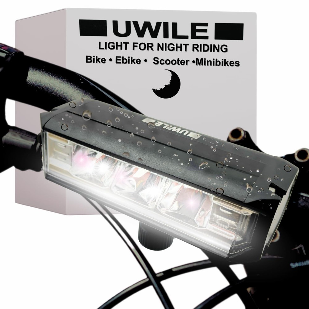 Ultra Bright Rechargeable Bike LED Light with Multiple Beam Modes for Night Riding