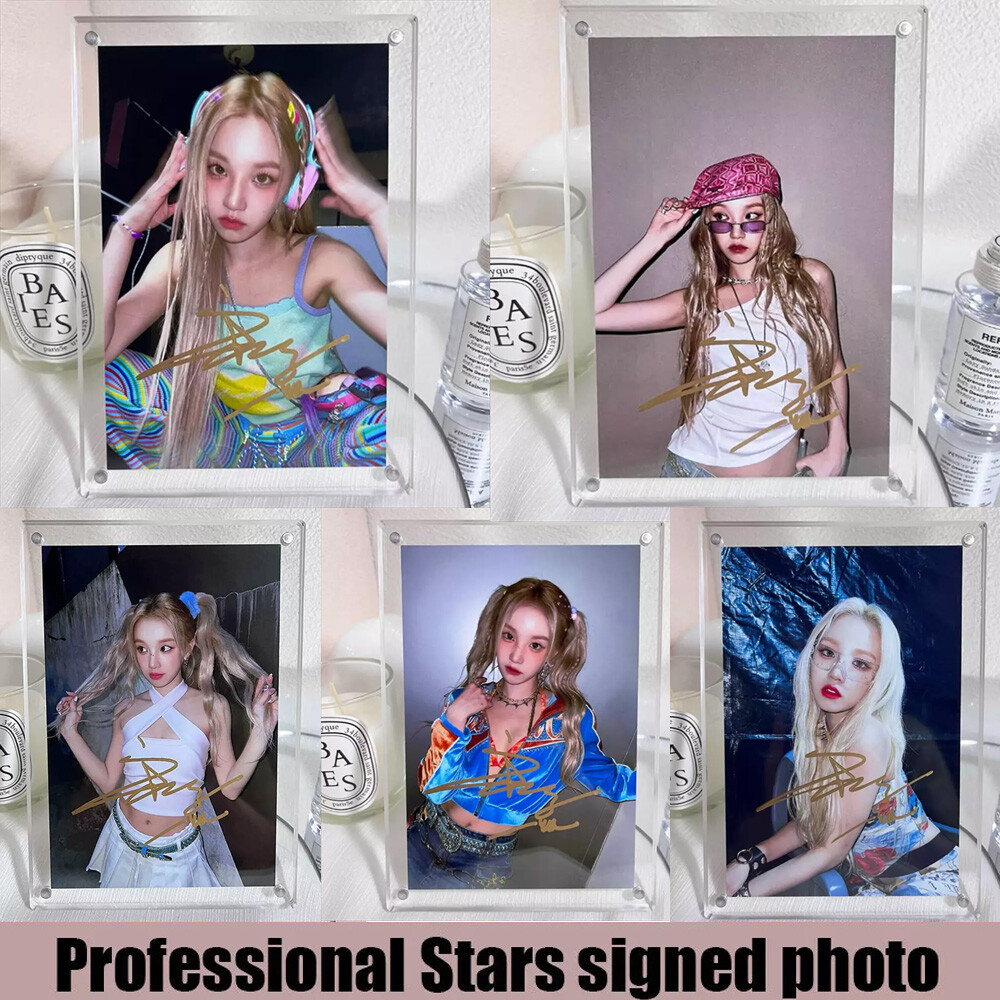 （G)I-DLE YUQI Hand signed Photograph Autographed Photo Acrylic Frame Ornaments#