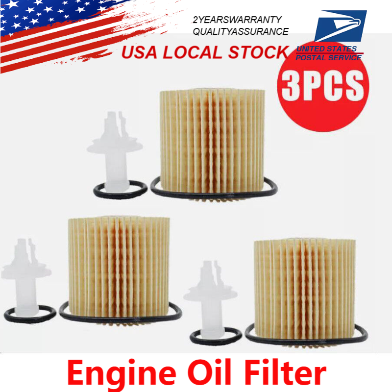 3 Packs Engine Oil Filter For Toyota Scion Lexus Camry 04152-YZZA1 04152-0V010