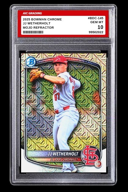 2025 Bowman Draft - Chrome JJ Wetherholt #BDC-145 Mojo Refractor (RC)