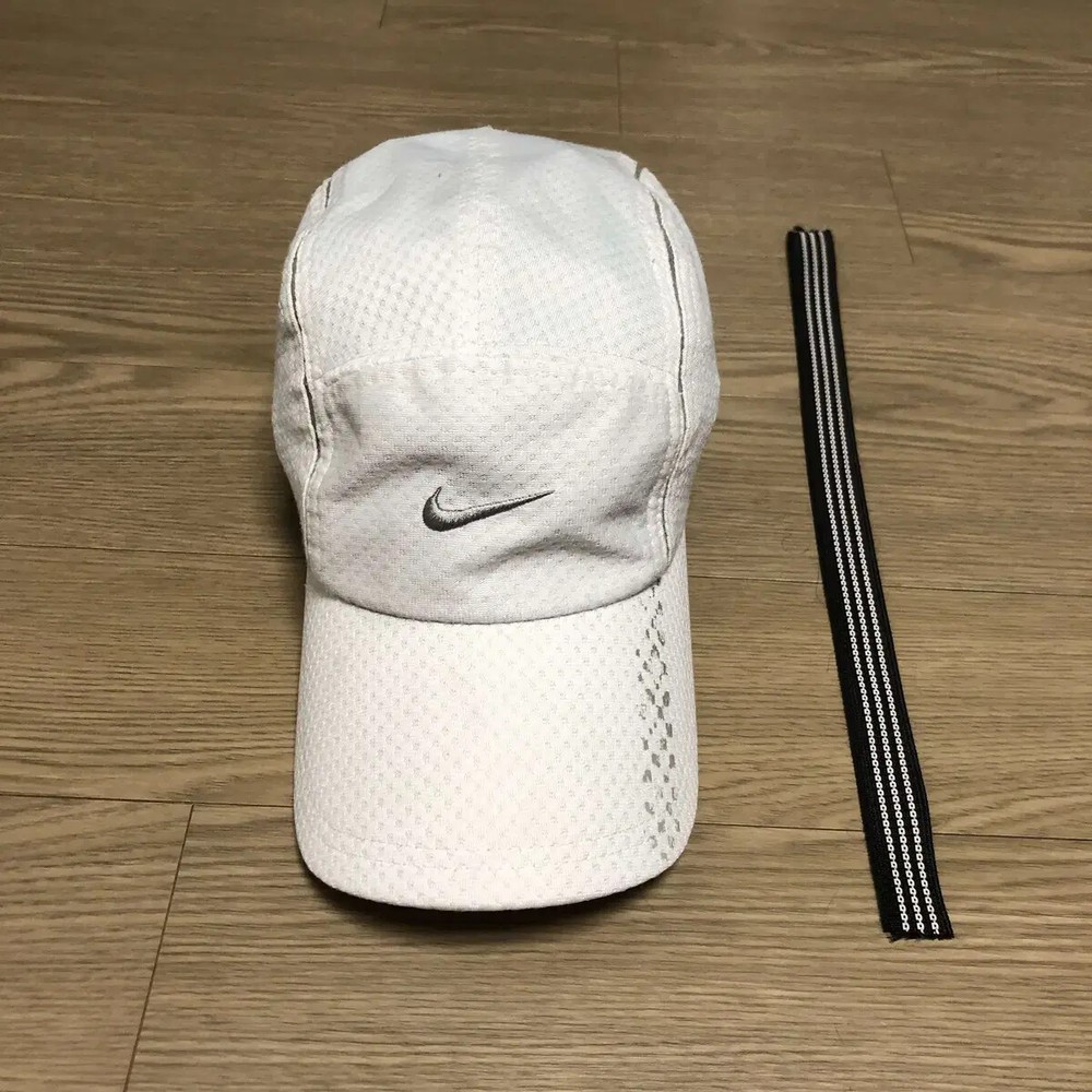 Vintage 00s Nike Mesh Ball Cap White One Size Hat