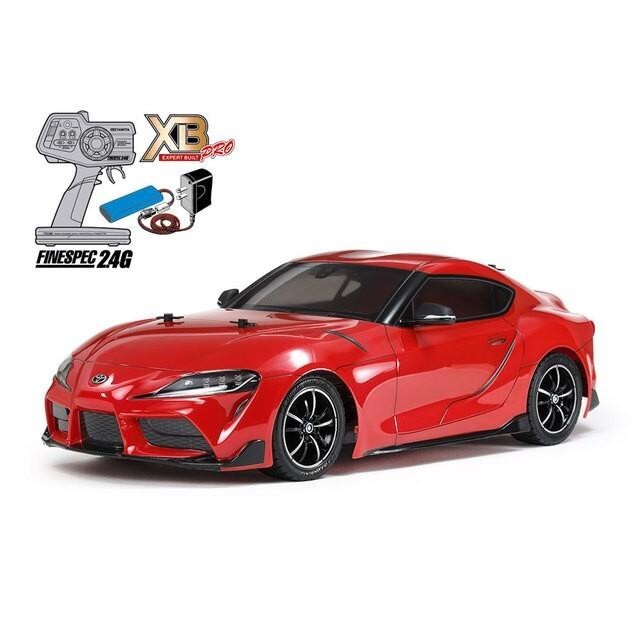 1/10 RC Toyota GR Supra TT-02 Chassis Kit by Tamiya 57916 - Red Edition