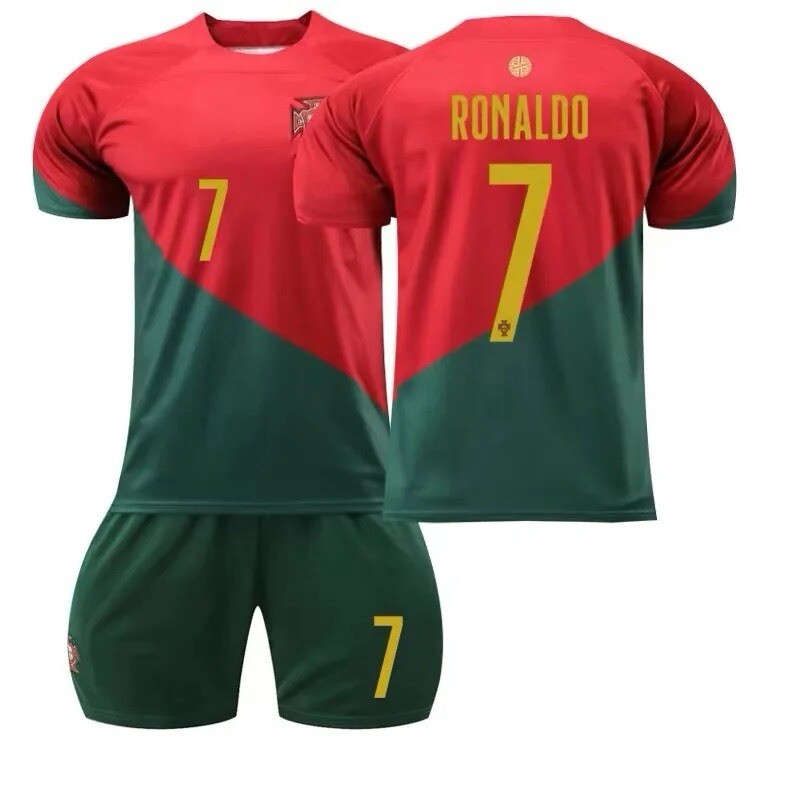 New Boys Cristiano Ronaldo Shirt Shorts Set Halloween Size 26 Fits Like Y Medium