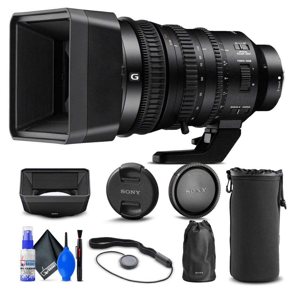 Sony E PZ 18-110mm f/4 G OSS Lens Bundle with Pouch Cap Keeper & Cleaning Kit