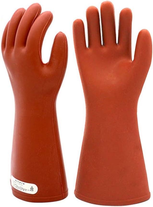 Electrical Insulated Rubber Gloves Electrician 12KV High 2 Count (Pack of 1)