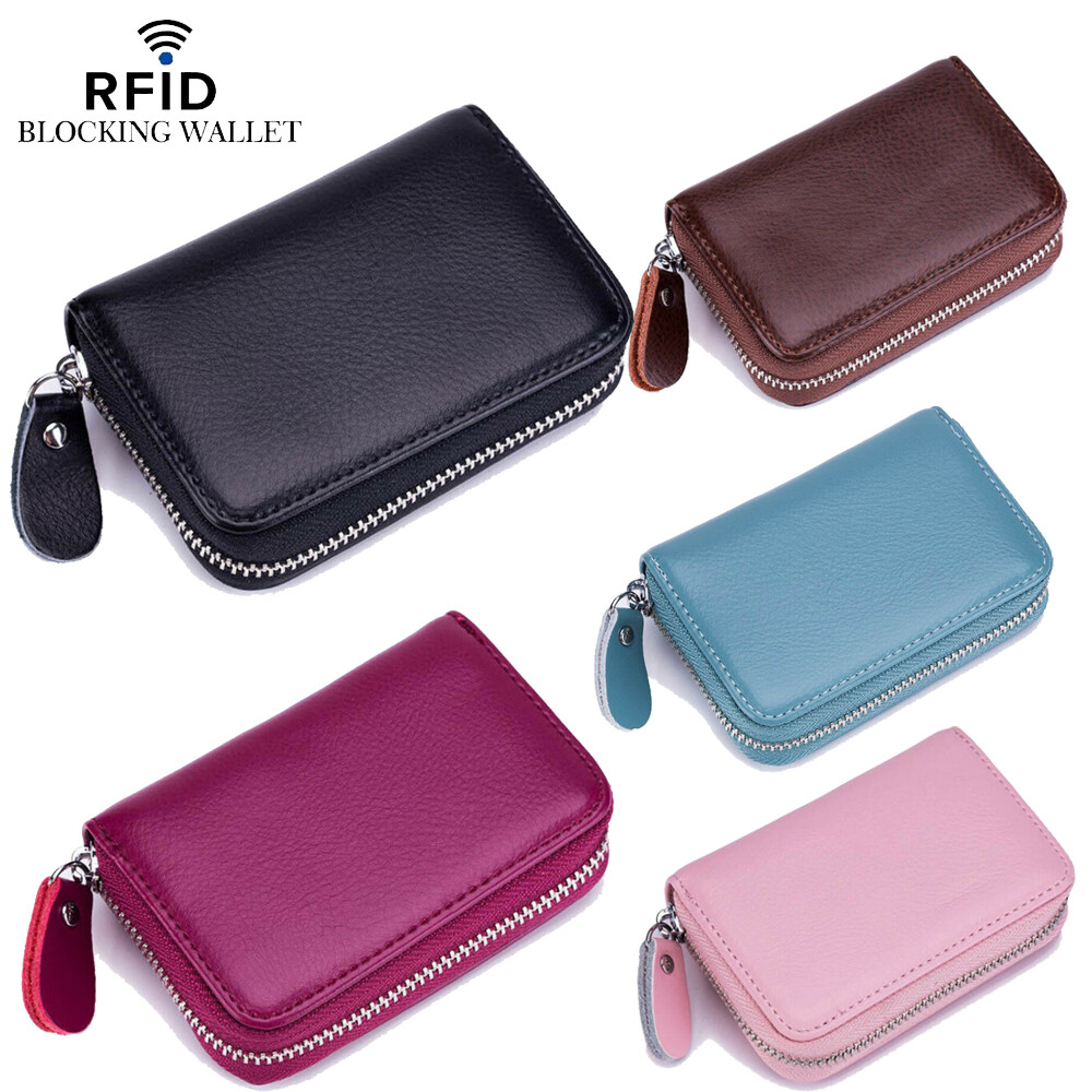 RFID-Blocking Zipper Credit Card Wallet for Men & Women - Compact & Secure  