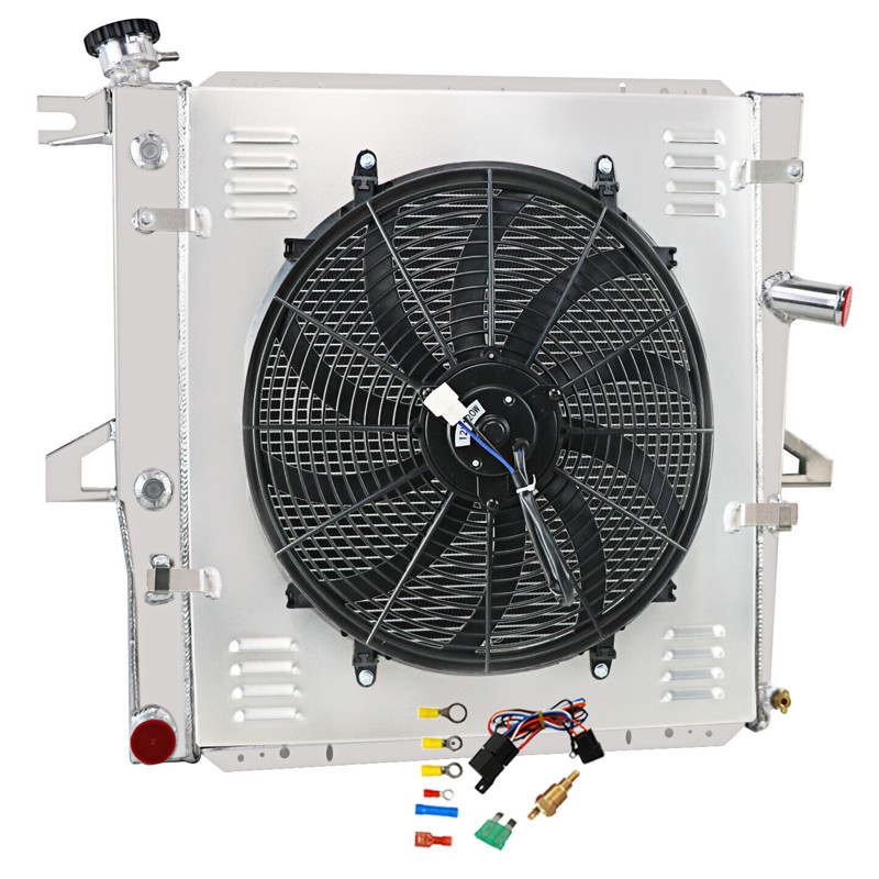 1998-2011 Ford Explorer Ranger 4.0L 3-Row Radiator with Fan Shroud  