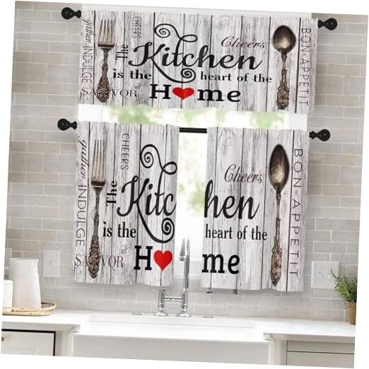 Rustic Farmhouse Kitchen Window 52W x 36L Set of 3