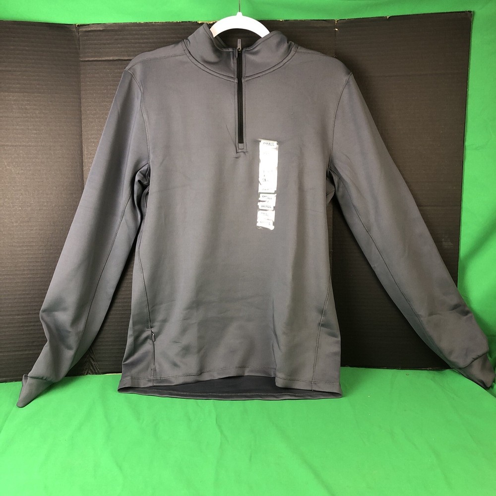 Members Mark Tech Knit Quarter Zip Pullover in Grey Size Small-image