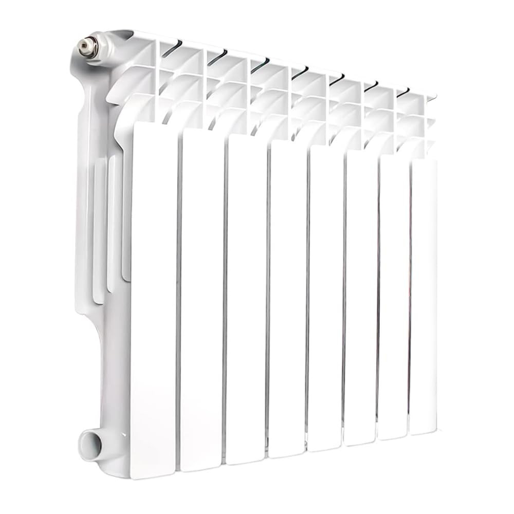 AB Wall-mounted Radiator Heater with 8 Panels, Light Weight Aluminum Hot Wate...