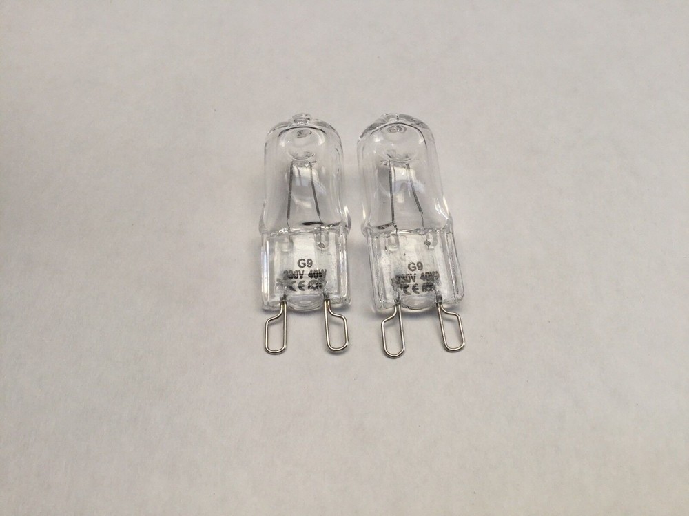 2-Pack 40W Smeg Oven Halogen Bulbs for Canali Models SCA112XP SCA130P SCA311XP