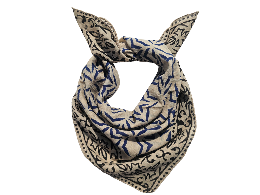 Bohemian Cotton Bandana Scarf Soft 100% Cotton Boho Style Neckwear