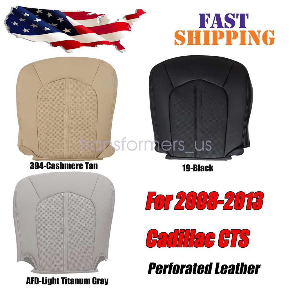 For 2008-2013 Cadillac CTS Driver/Passenger Bottom Replacement Leather Set Cover