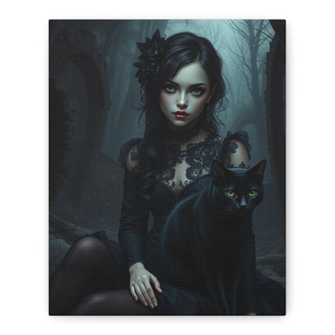Dark Whispers Fantasy Wall Art for Enchanted Home Decor