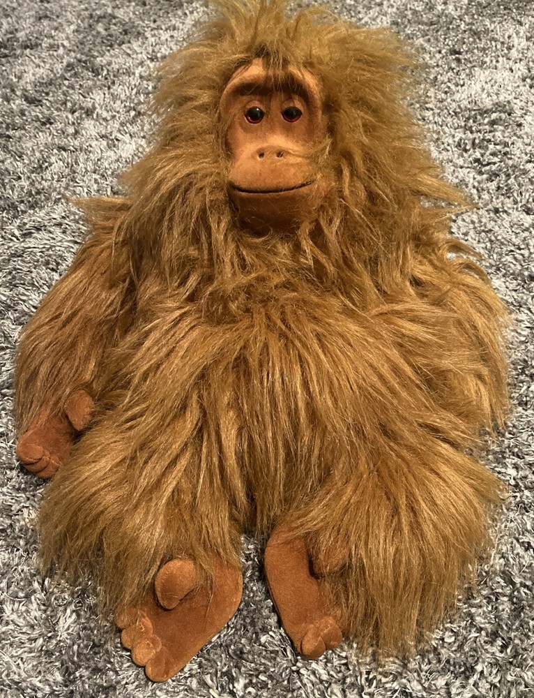 VTG Plush Creations Inc Brown Stuffed 21” Orangutan Monkey Animal Plush