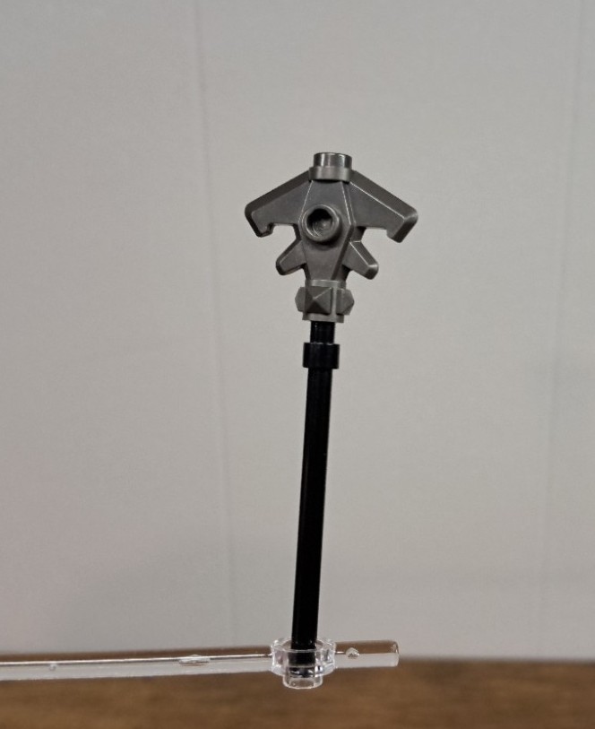 LEGO Minifig Weapon Axe Head, Double W Spikes, Bar Holder, & 3 Hollow Stud 33760