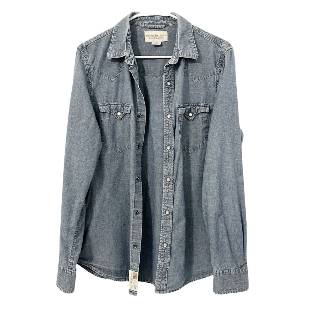 Denim & Supply Ralph Lauren Light Chambray Button Up Shirt Women’s Medium