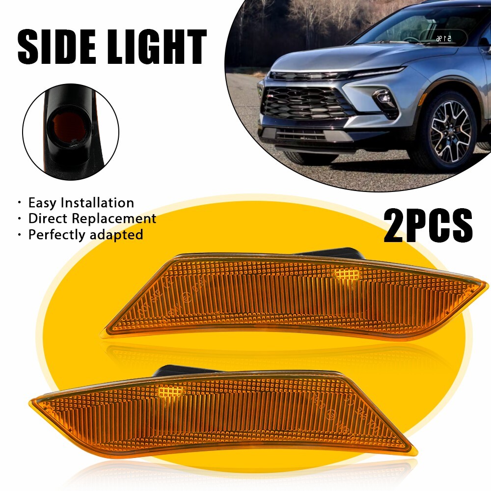 Front Marker Reflector Lamp Housing for 13-14 Cadillac ATS Driver & Passenger Side