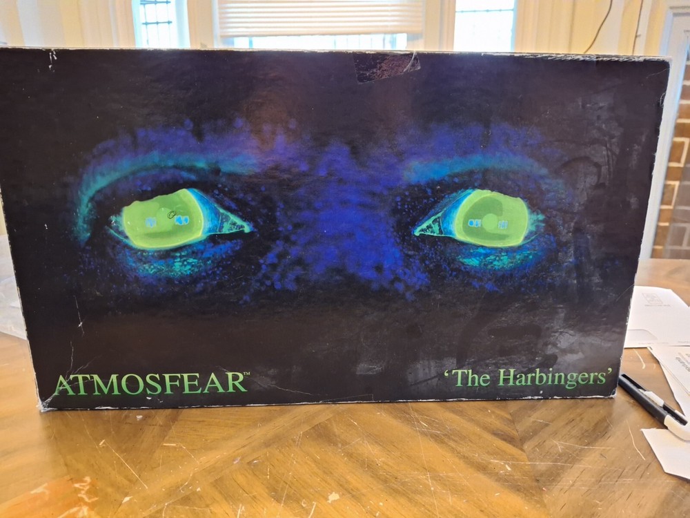 VINTAGE Atmosfear The Harbingers VHS Board Game 100% COMPLETE Mattel 1995 Horror