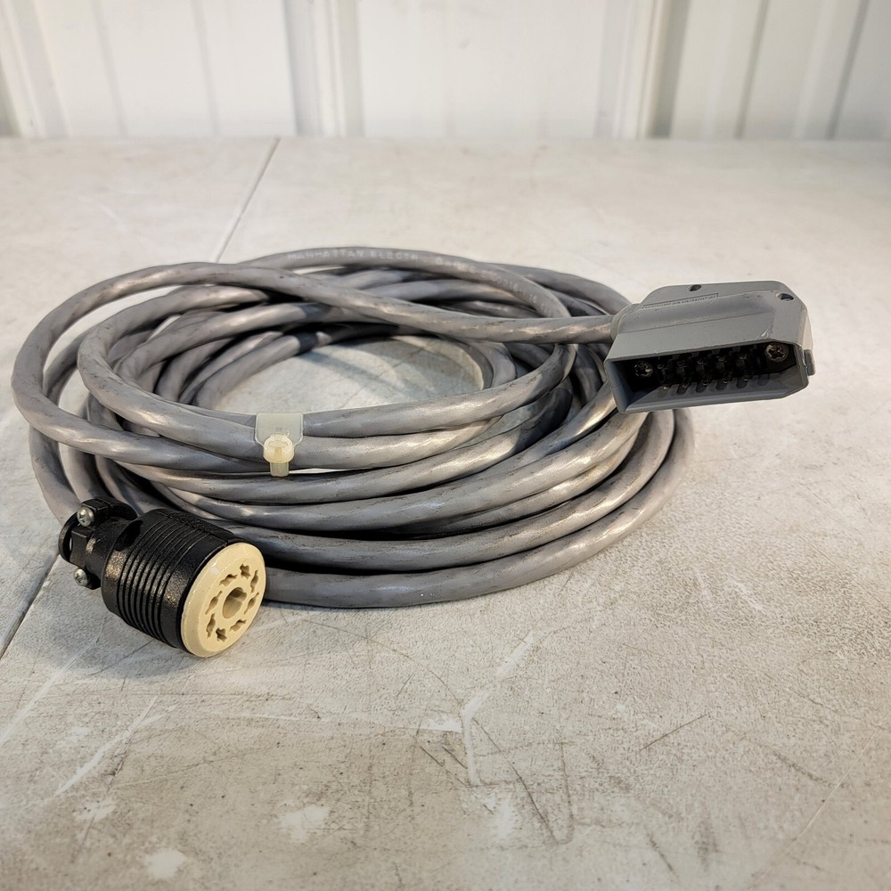 Pfeiffer Turbo Thermocouple Vacuum Gauge Cable, 10-Pin Controller Side, 8-Pin Ga