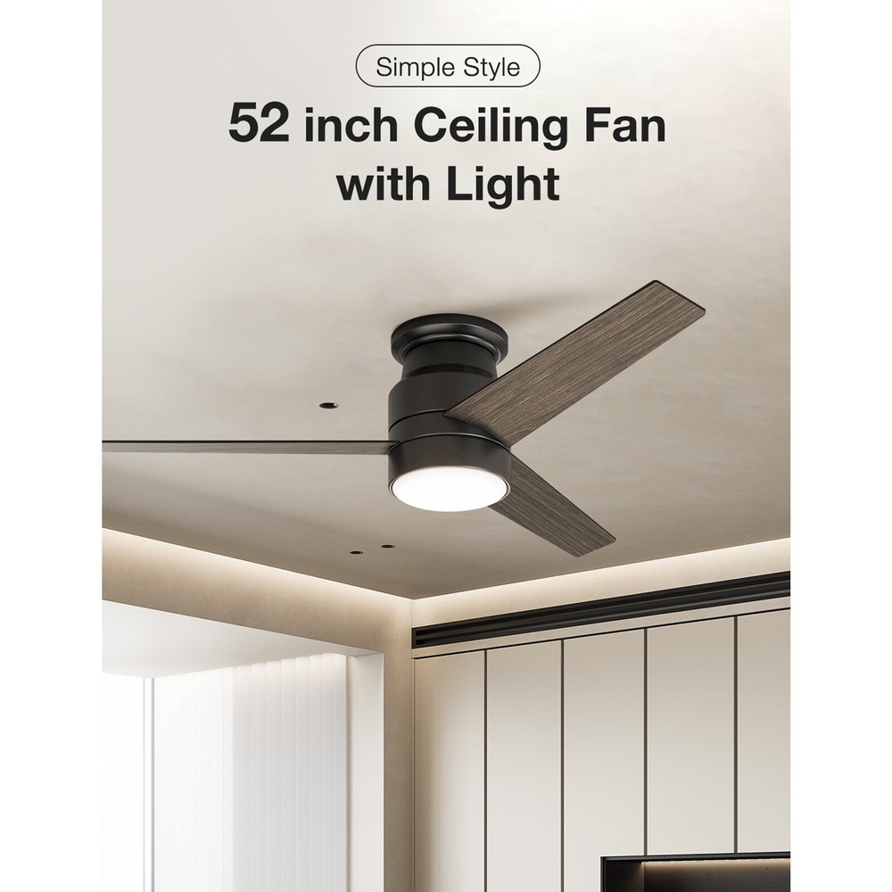 52inch (3-Blade) Ceiling Fan With Light and Remote Control
