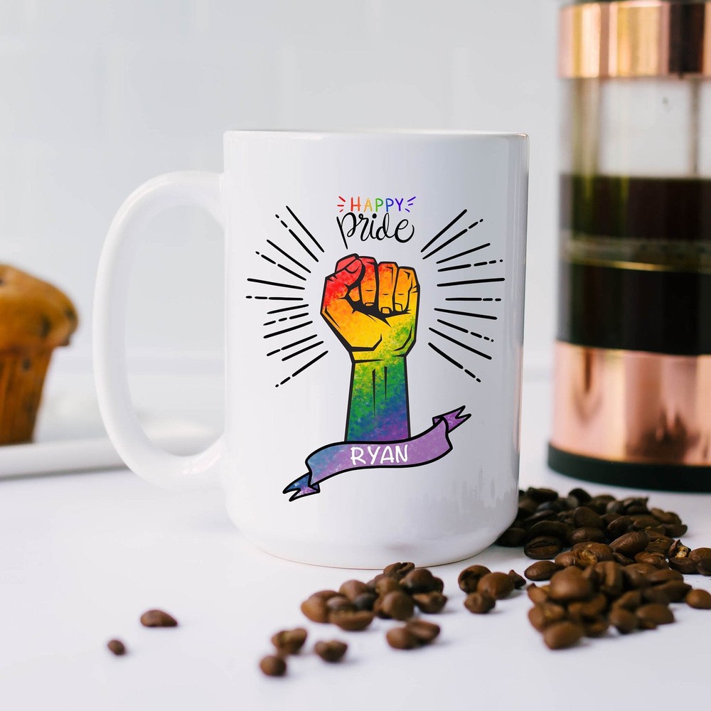 Pride Mug Gay Mug Lgbt Mug Gay Pride Gift Personalized Mug Custom Mug Proud Mug