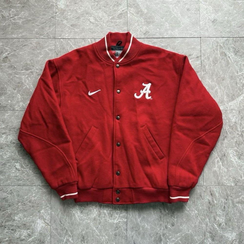 Nike Alabama 90s Stadium Jacket Wool Size S Vintage Canada Made