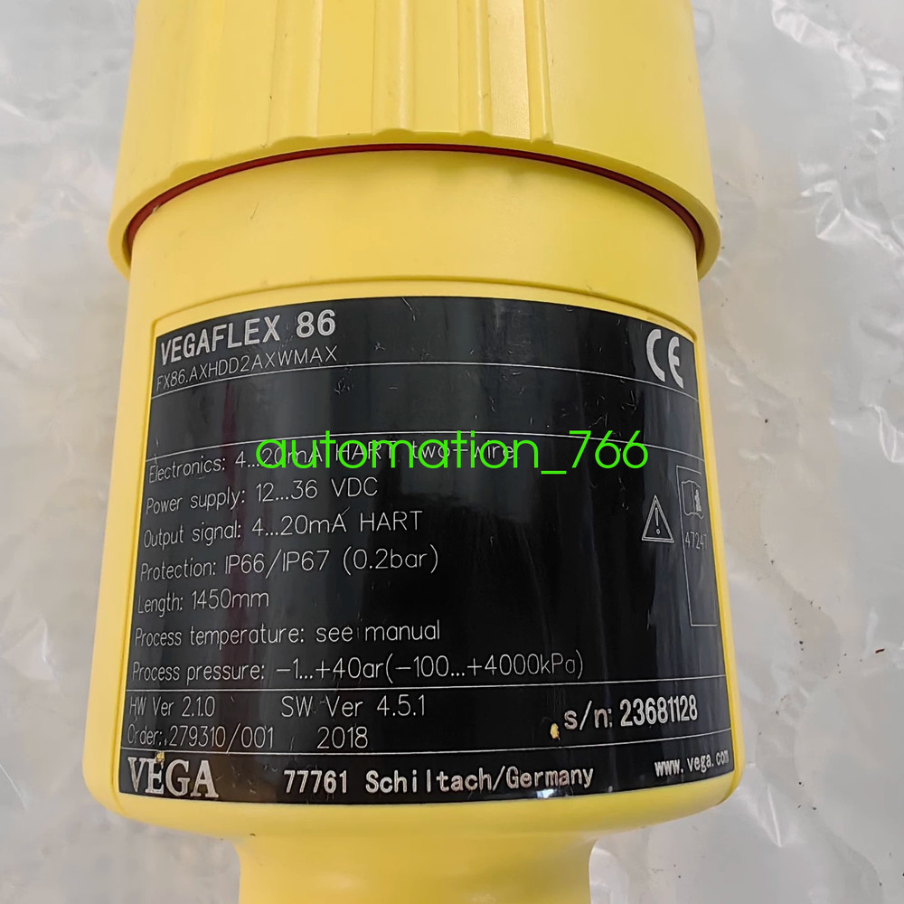 VEGAFLEX 86 Magnetic Sensor Via DHL or Fedex