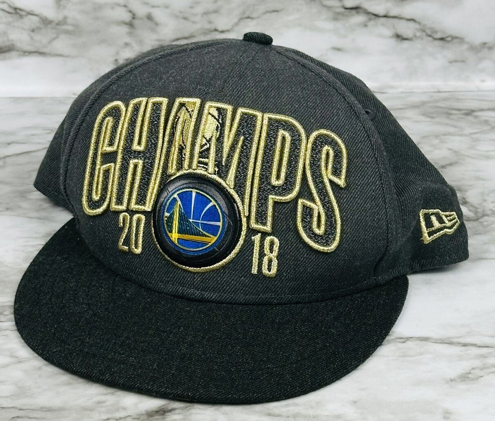 Golden State Warriors 2018 Champs Hat Cap Gray Snapback NBA New Era 9Fifty