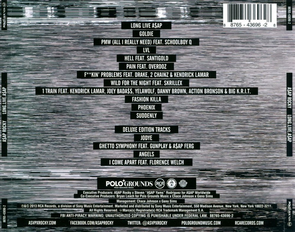 A$AP ROCKY LONG. LIVE. A$AP [DELUXE EDITION] NEW CD
