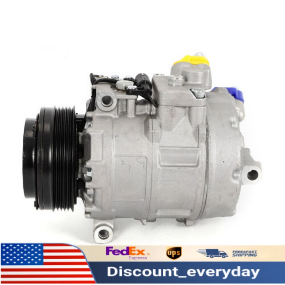 A/C Air Conditioner Compressor & AC Clutch Assembly For BMW X5 3.0L 2003-2006