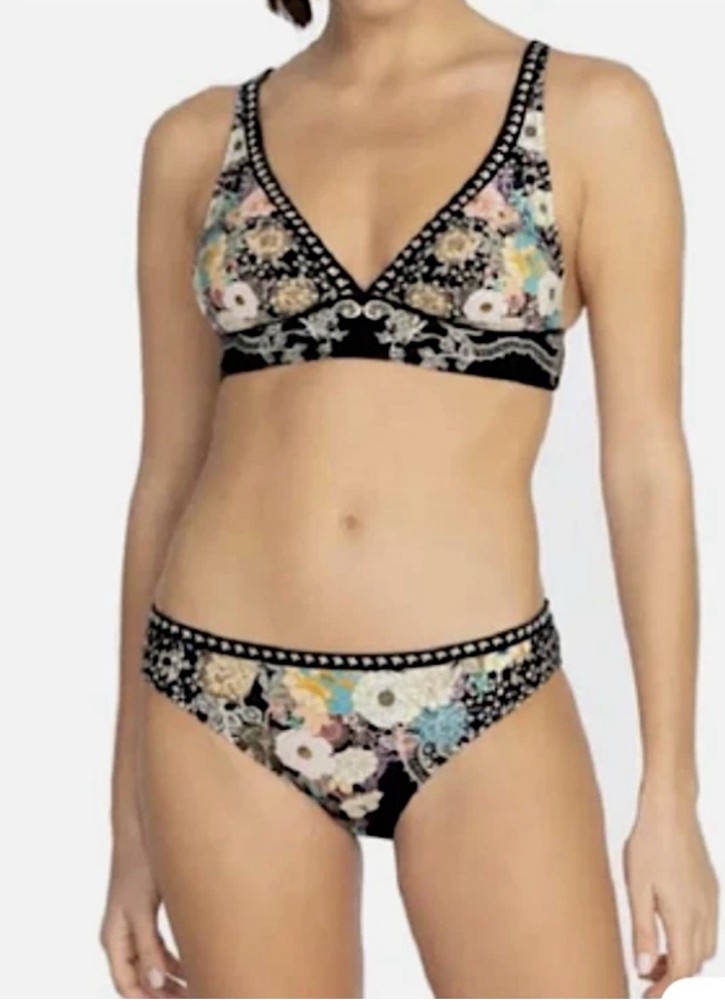 $216 JOHNNY WAS Size-S $118 MILA BIKINI TOP AND $98 HIPSTER BOTTOM SET