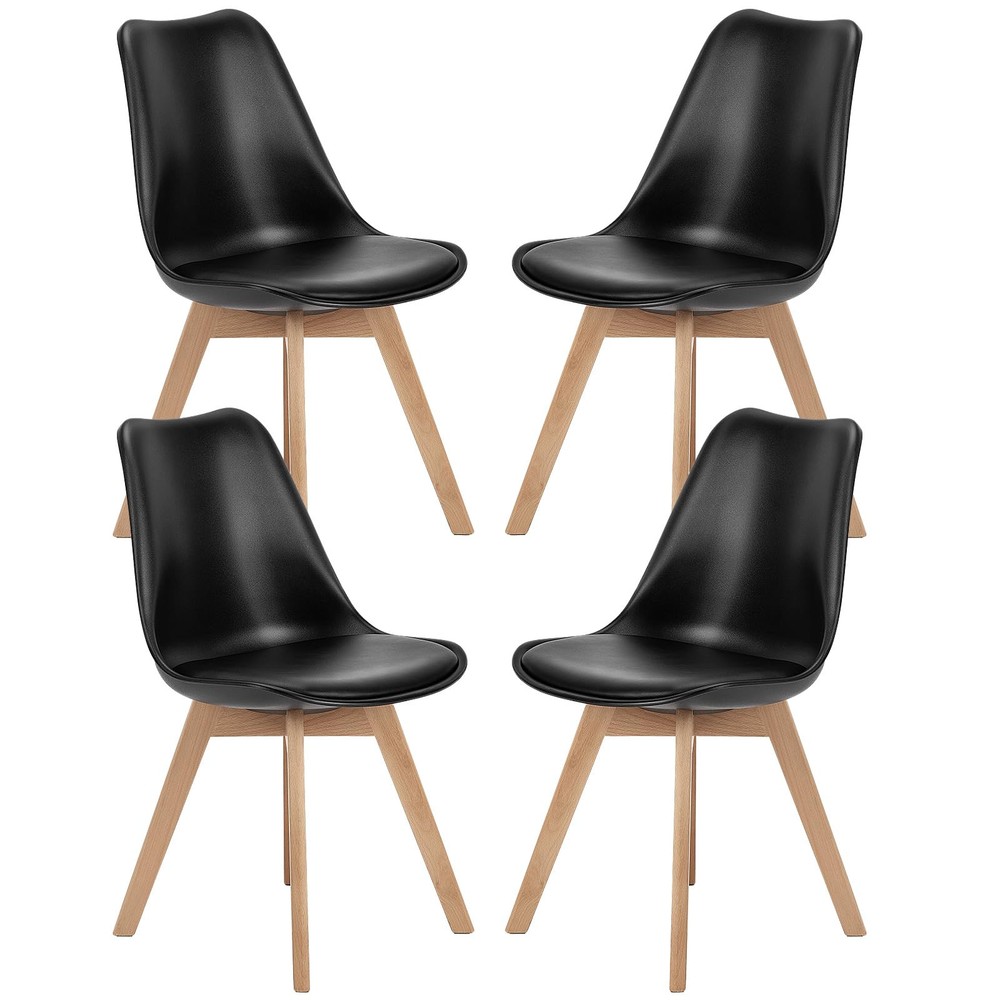 Stylish Set of 4 Modern Dining Chairs for Kitchen or Dining Room