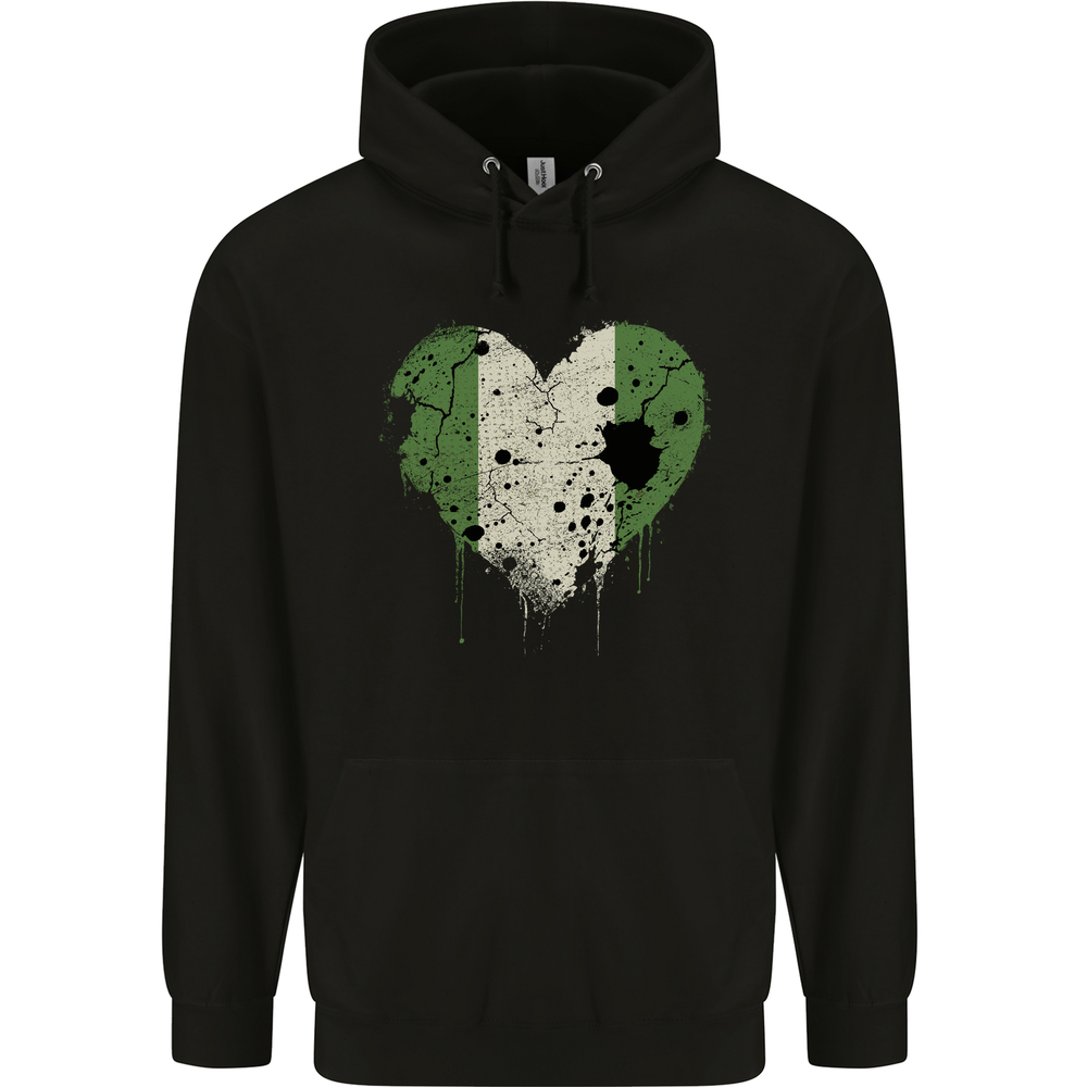 Love Niger Flag Nigerien Day Football Mens 80% Cotton Hoodie