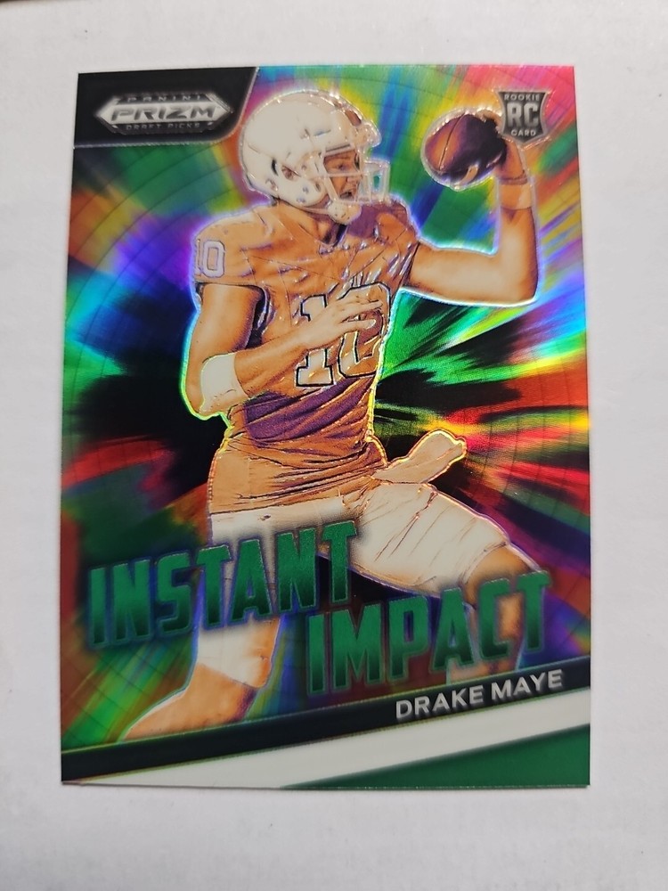 2024 Prizm Draft Picks Instant Impact Green Prizm Drake Maye RC #II-DM