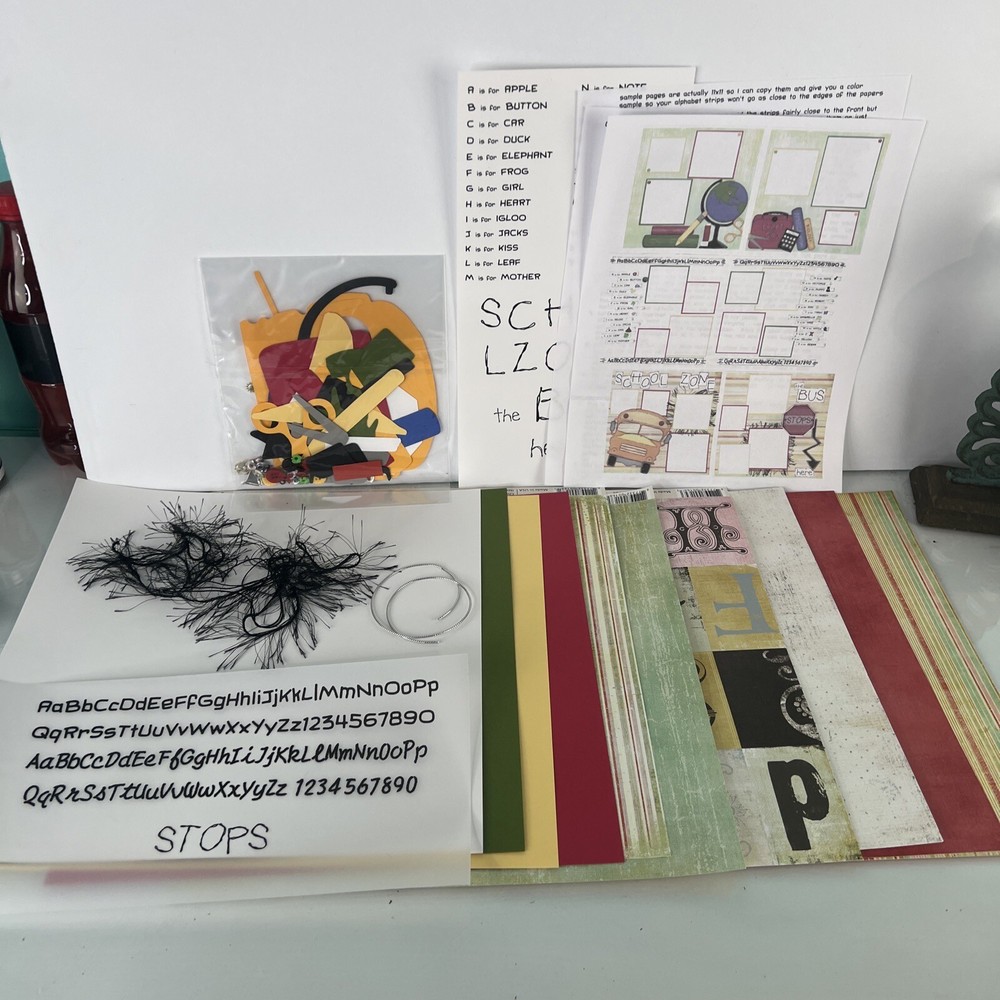 NEW back to school Scrapbooking Kit 12