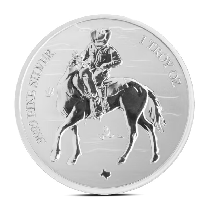 Presale 2025 1 oz Texas Mint Cowboy Reverse Proof Silver Round-image