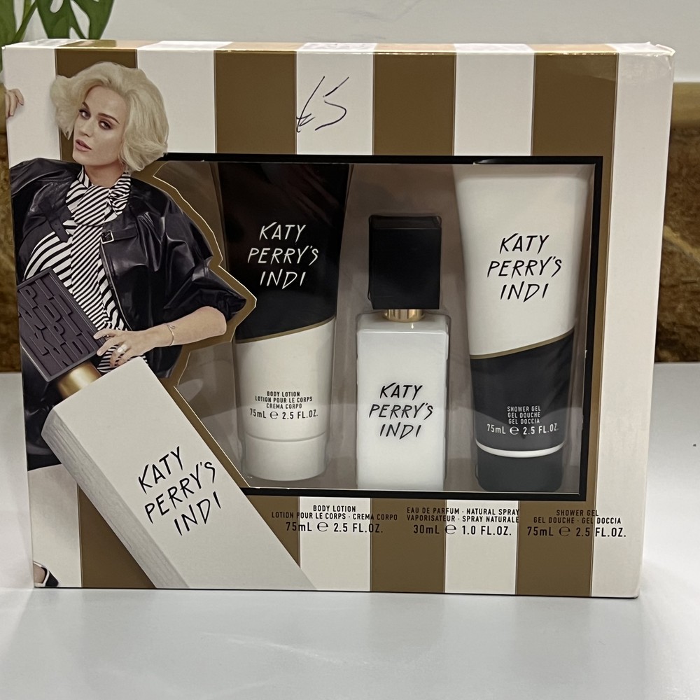 Katy Perry Indi Gift Set 30ml Perfume 75ml Shower Gel Body Lotion for Women