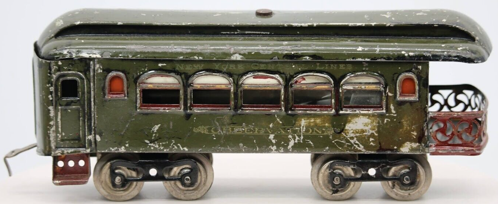 Lionel Standard Gauge Green NYC Observation Car Prewar Model