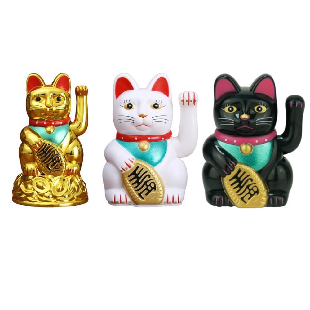 Chinese Lucky Waving Cat Electric Waving Wealth Cat Home Ornament